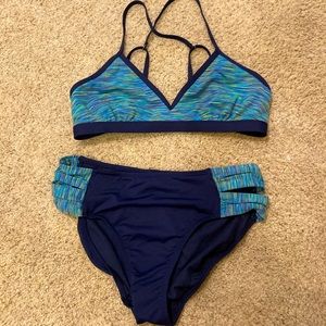 Blue/Green Athleta Bikini